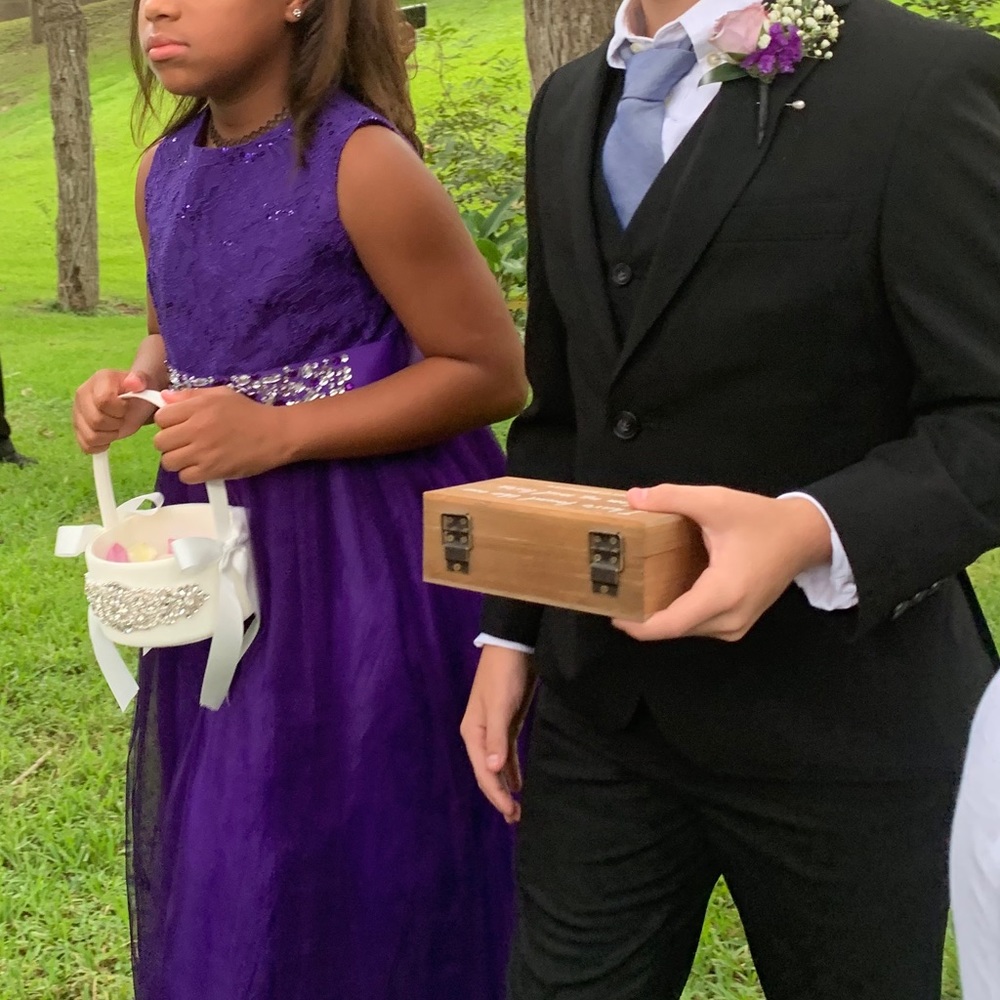 Boys 3 piece black suit